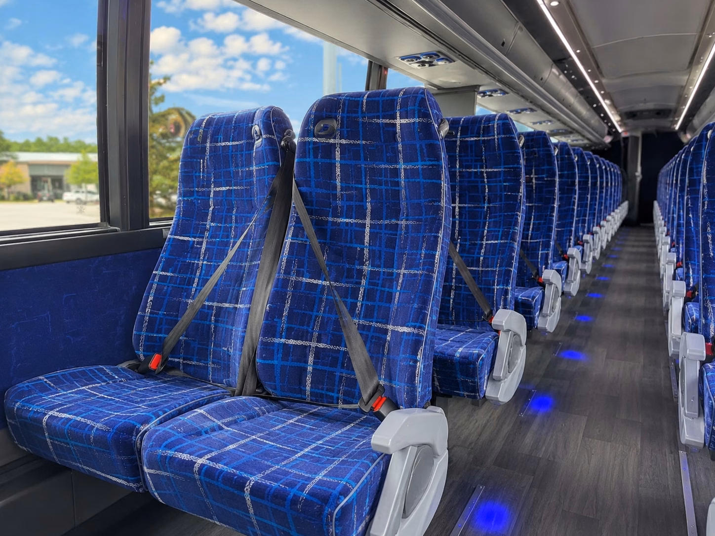 goodyear charter bus rental interior